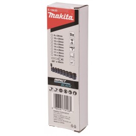Makita E-16639 Zestaw nasadki udarowe 3/8´´ 9szt.=oldB-54651